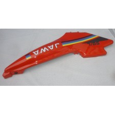 UNDERSEAT FAIRING - LEFT -  (RED) - NEW ( JAWA FACTORY STORED PART)